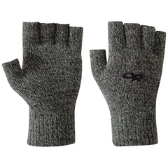 Outdoor Research Fairbanks Fingerless Gloves in Charcoal, size L/XL