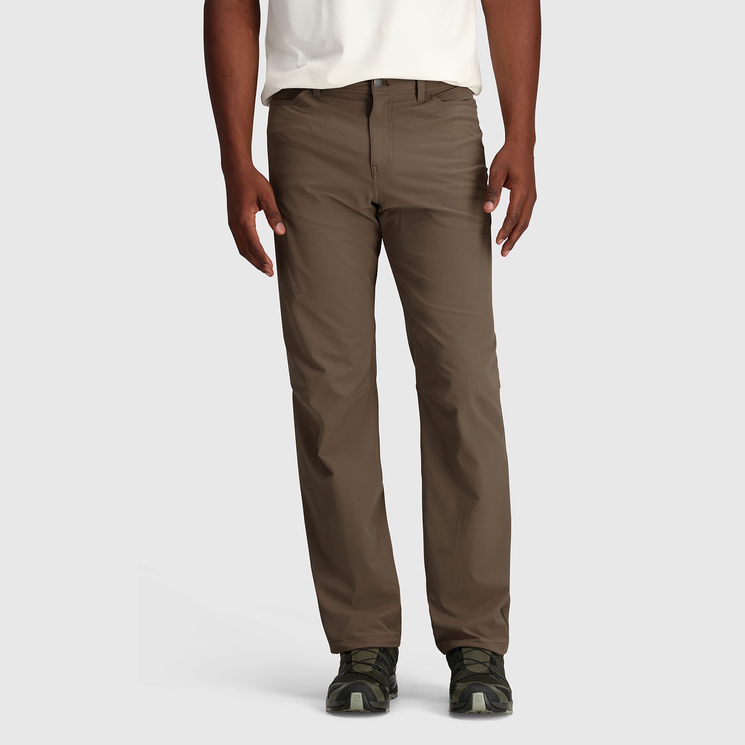 Outdoor Research Ferrosi pants back view highlights abrasion resistance and all-day comfort