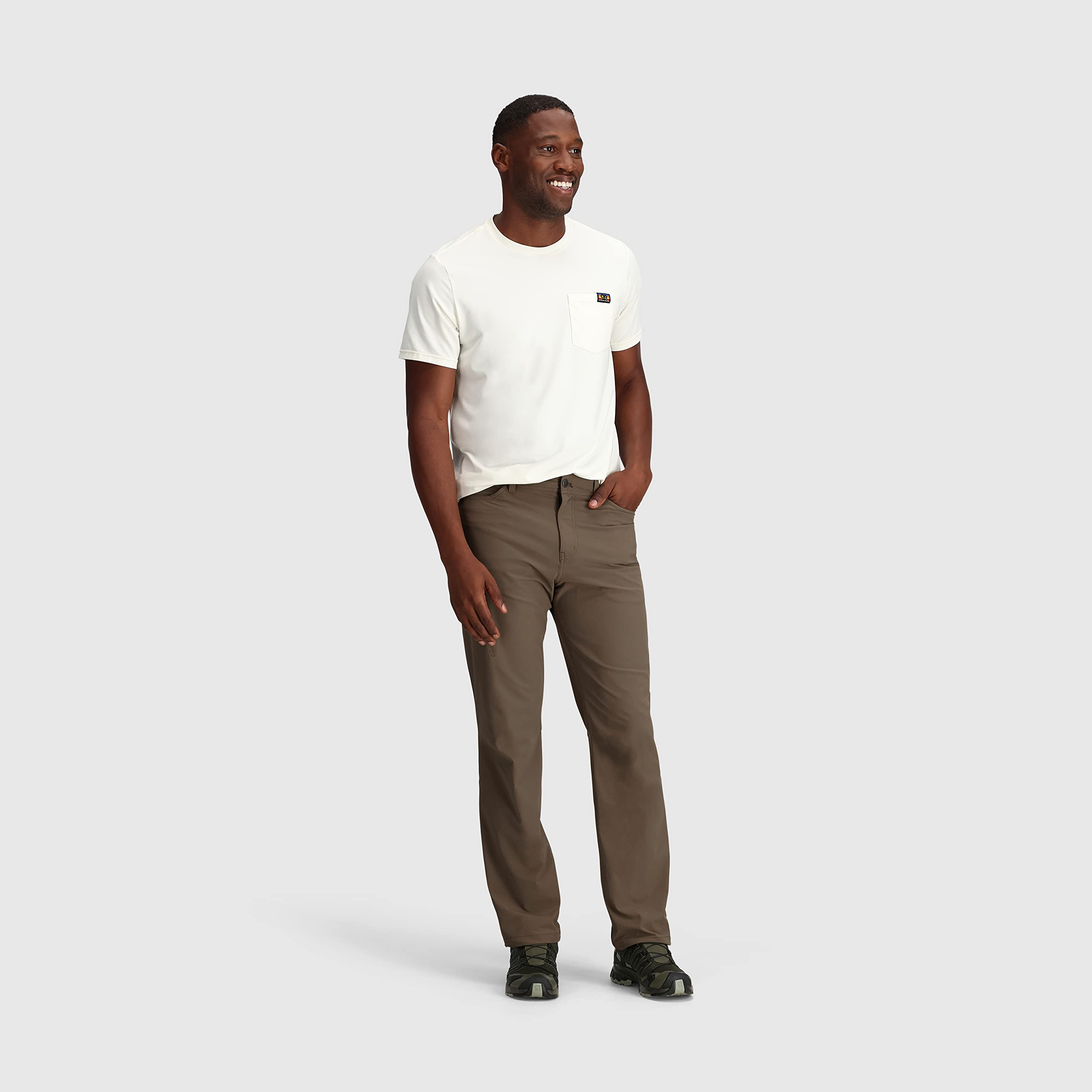 Outdoor Research Ferrosi pants foldable design for compact packing