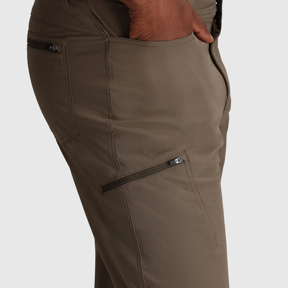 Outdoor Research Ferrosi pants pocket detail for easy access on trail
