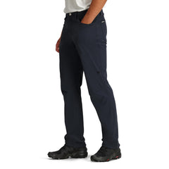 Outdoor Research Ferrosi pants material close-up highlights rugged fabric and flexibility
