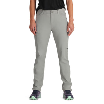 Outdoor Research Ferrosi Pants front view in Light Pewter, versatile trail-ready silhouette.