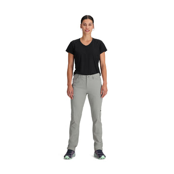 Outdoor Research Ferrosi Pants knee articulation closeup, flexible mobility for climbs.