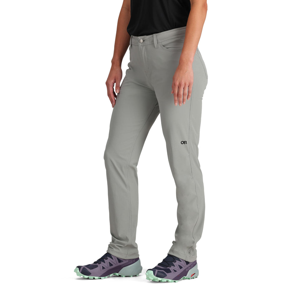 Outdoor Research Ferrosi Pants short inseam back view; streamlined silhouette for all day wear