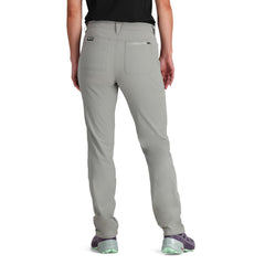 Outdoor Research Ferrosi Pants short inseam side view; durable weave supports movement on trails