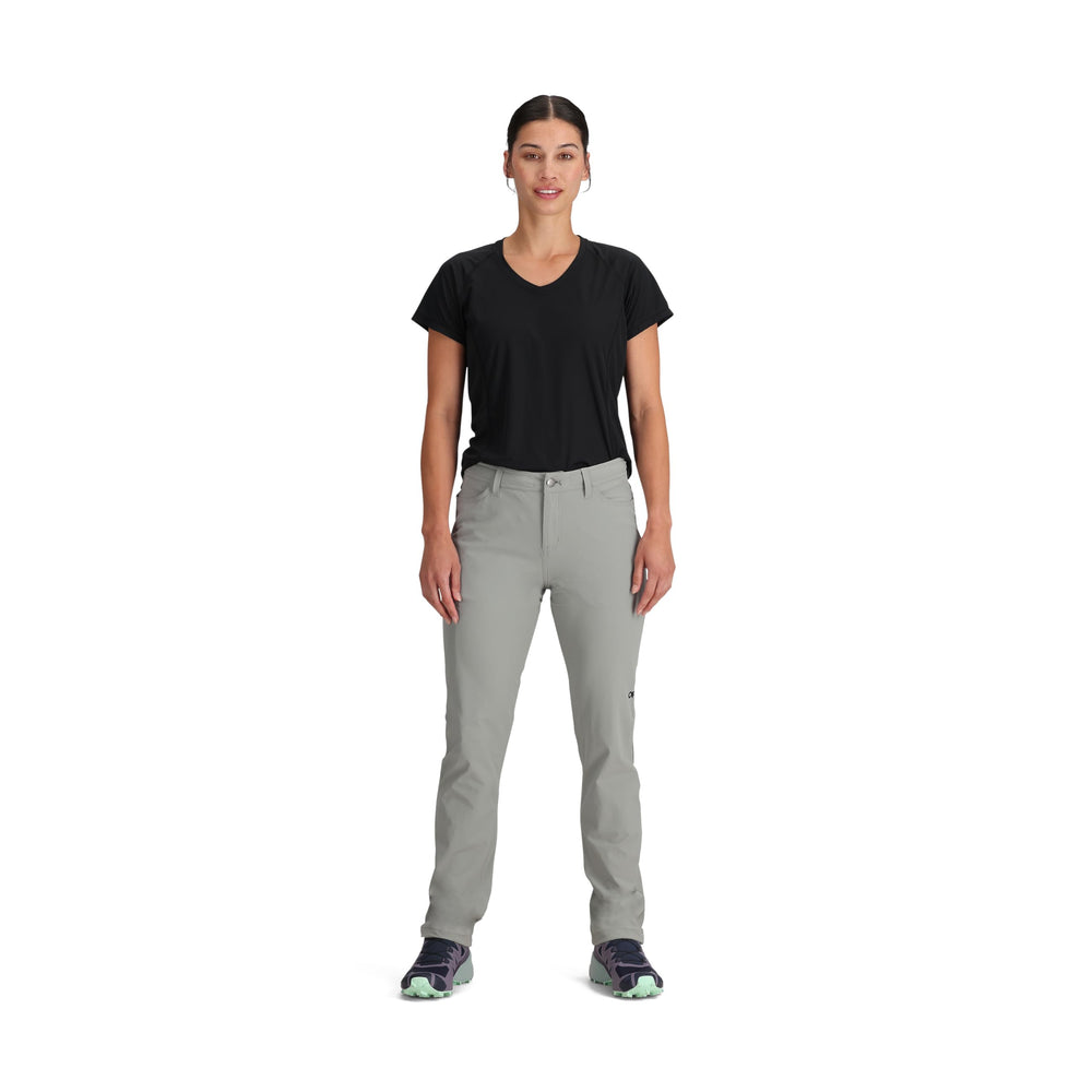 Outdoor Research Ferrosi Pants short inseam waistband detail; secure feel with belt loops