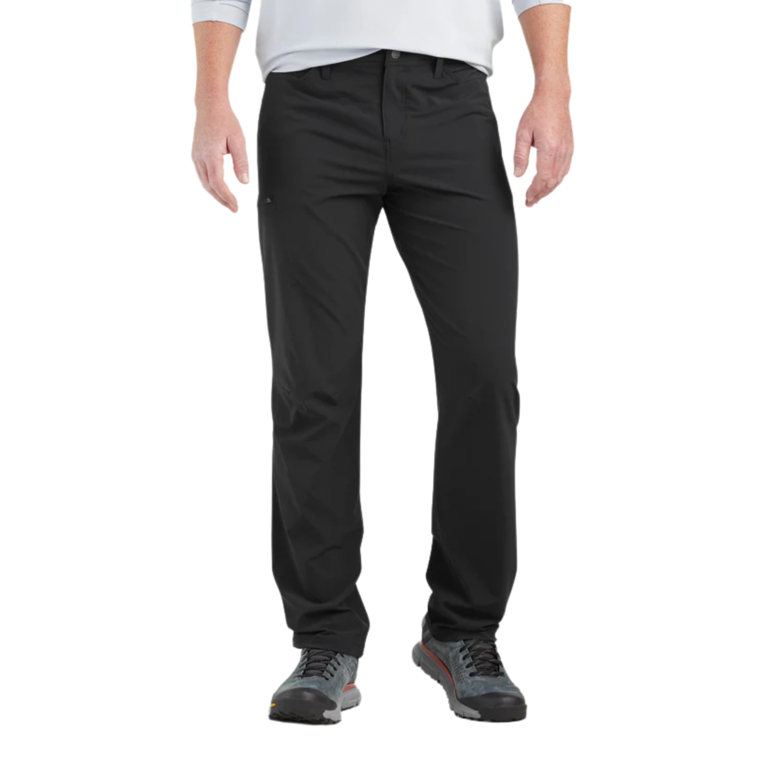 Outdoor Research Ferrosi pants worn on model showcasing versatile outdoor fit.