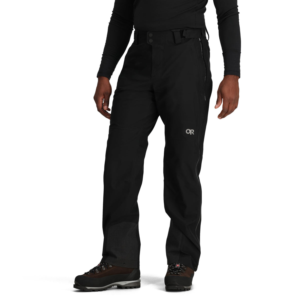 Outdoor Research Headwall Gore-Tex 3L pants front view with waterproof shell performance