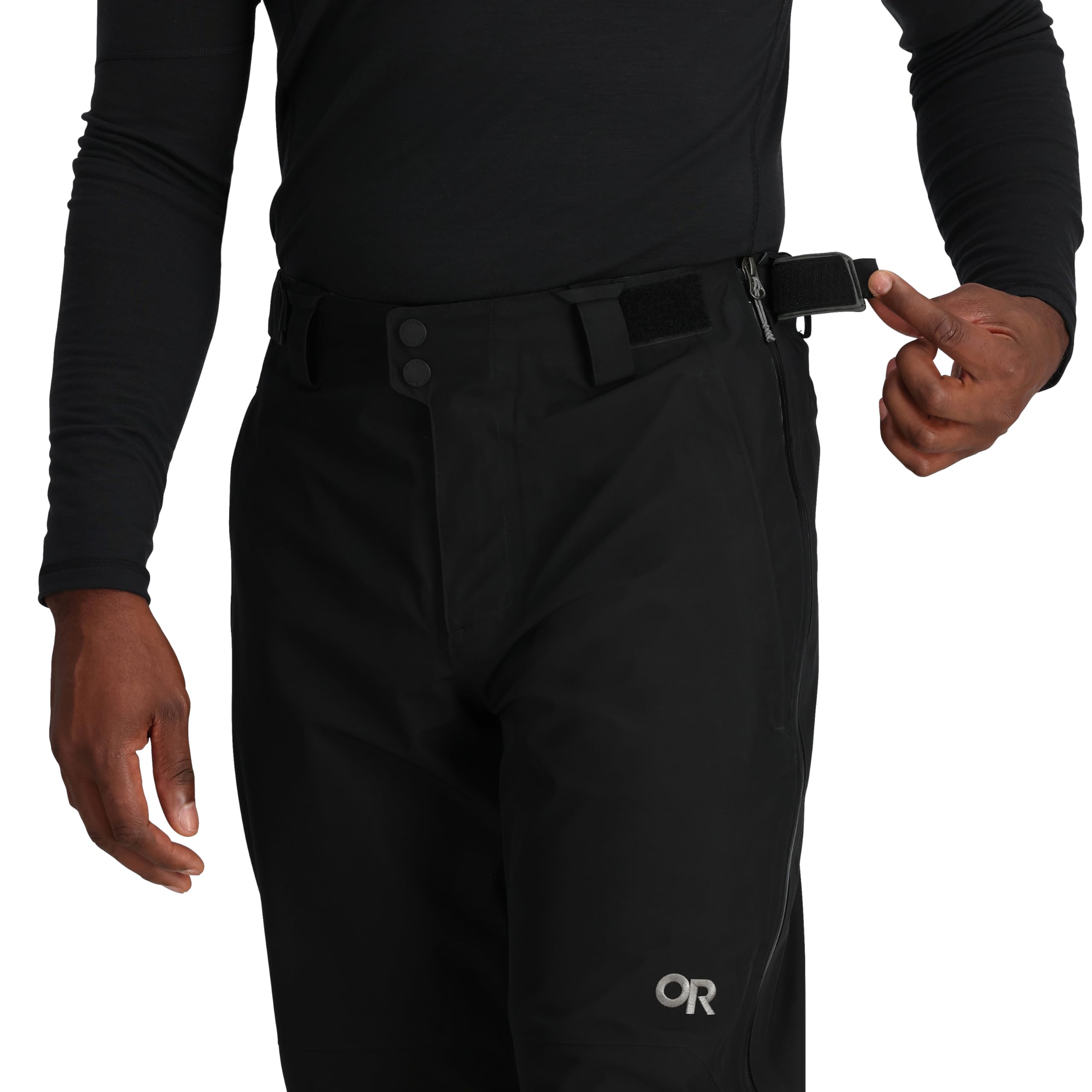 Outdoor Research Headwall Gore-Tex 3L pants scuff guards protecting cuffs
