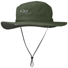 Outdoor Research Helios Sun Hat Fatigue Medium front view offers UPF 50+ sun protection.