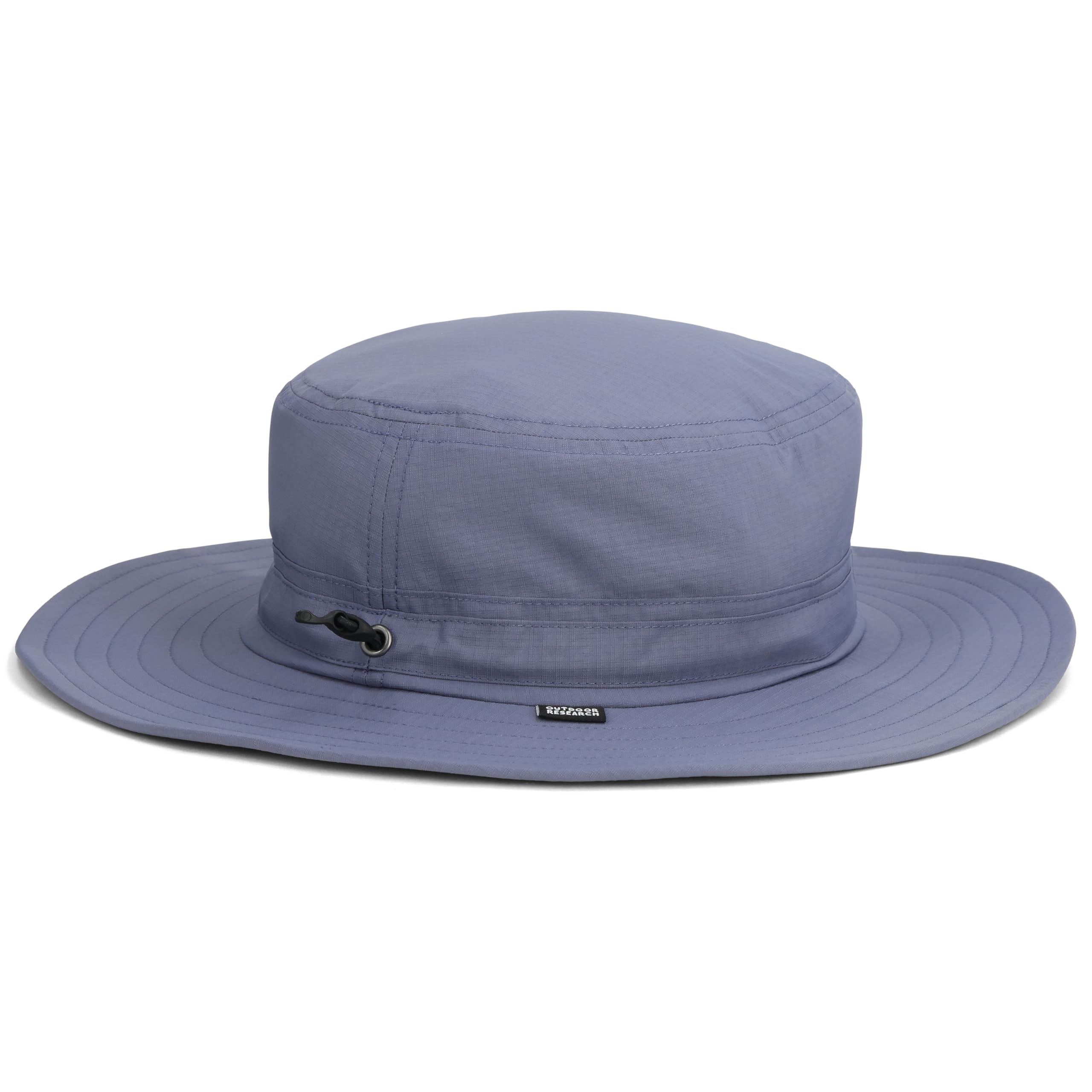 Outdoor Research Helios Sun Hat logo under brim highlights branding and durable design