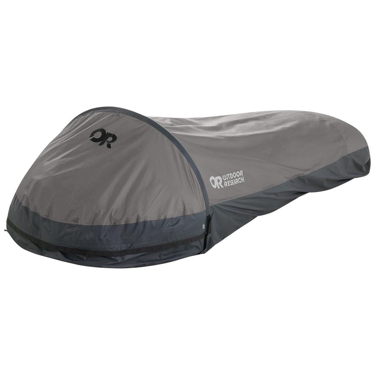 Outdoor Research Helium Bivy clamshell-opening makes easy access in the field