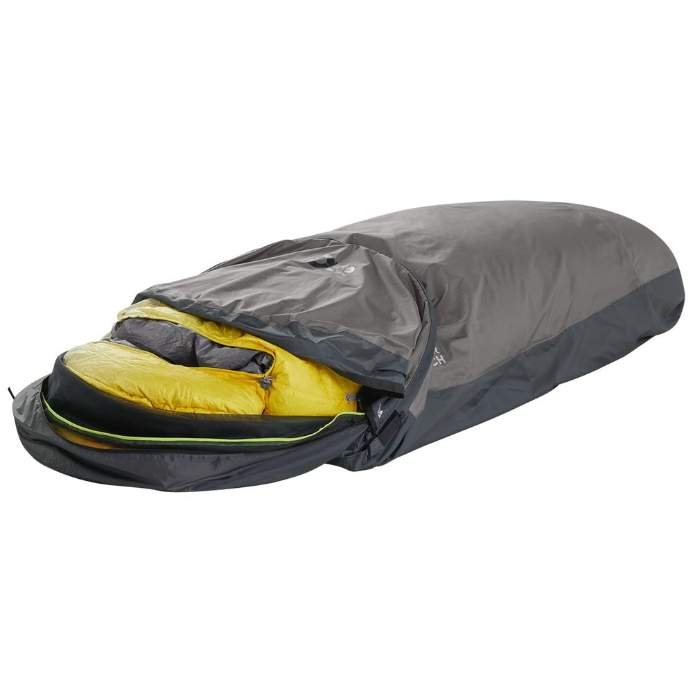Outdoor Research Helium Bivy insect-mesh-vent provides breathable protection against insects