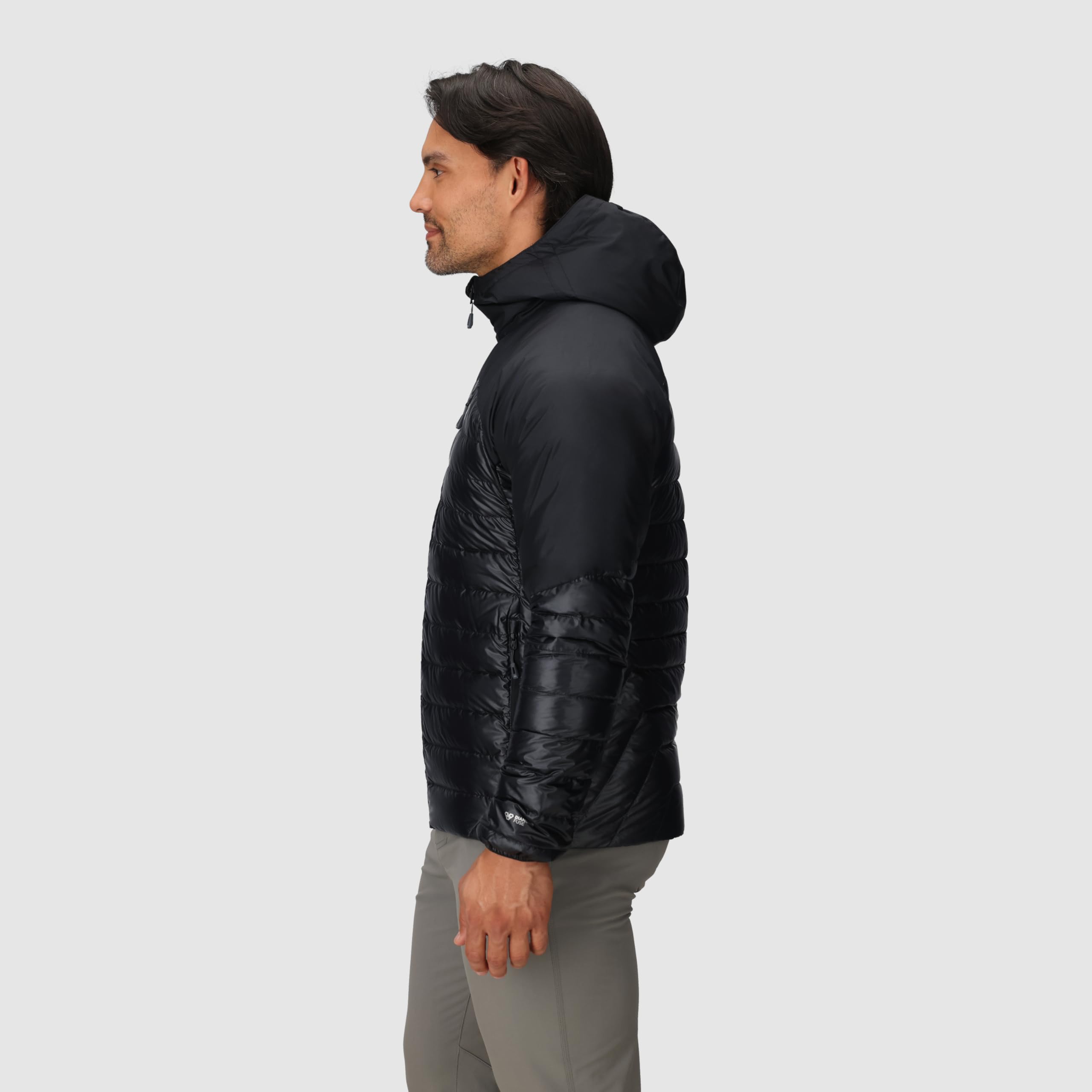 Outdoor Research Helium Down Hoodie packable compact design saves space in your pack.