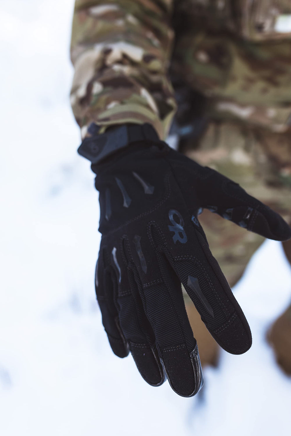 Outdoor Research Ironsight Sensor Gloves fingers tactility for delicate tasks on the go.