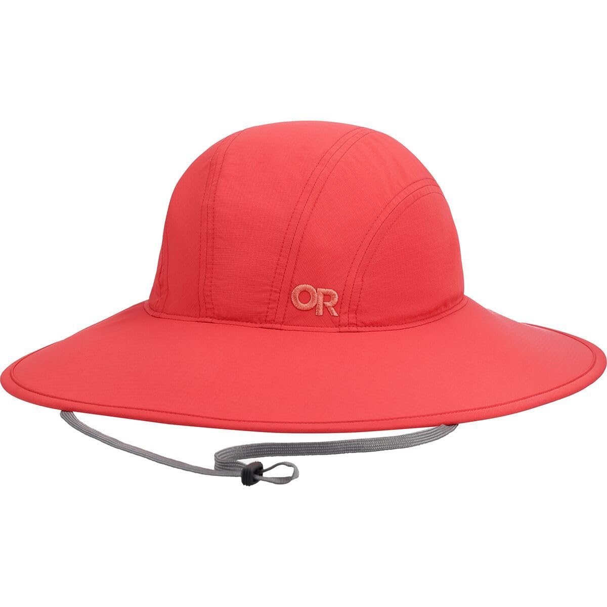 Outdoor Research Oasis Sun Sombrero left view provides broad shade for sunny hikes