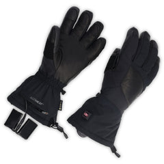 Outdoor Research Prevail gloves feature cinched gauntlet to seal out cold air.
