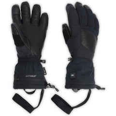 Outdoor Research Prevail heated gloves outer material for cold outings and rugged adventures.