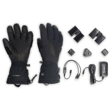 Outdoor Research Prevail heated gloves offer touchscreen compatibility for devices.