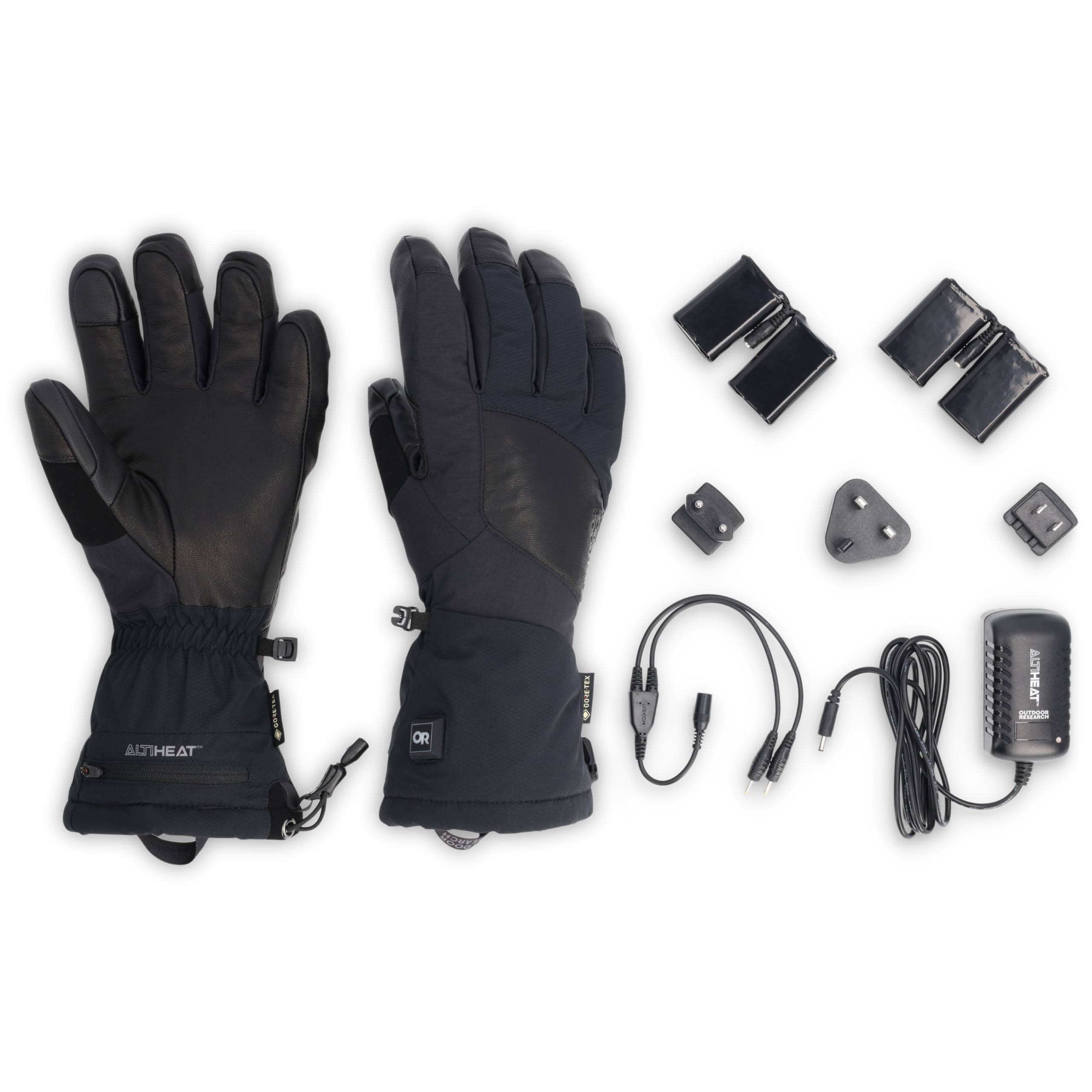 Outdoor Research Prevail heated Gore-TEX gloves, cinchable gauntlet secure fit