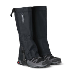 Outdoor Research Rocky Mountain High Gaiters II shield the leg from debris and moisture on rugged trails