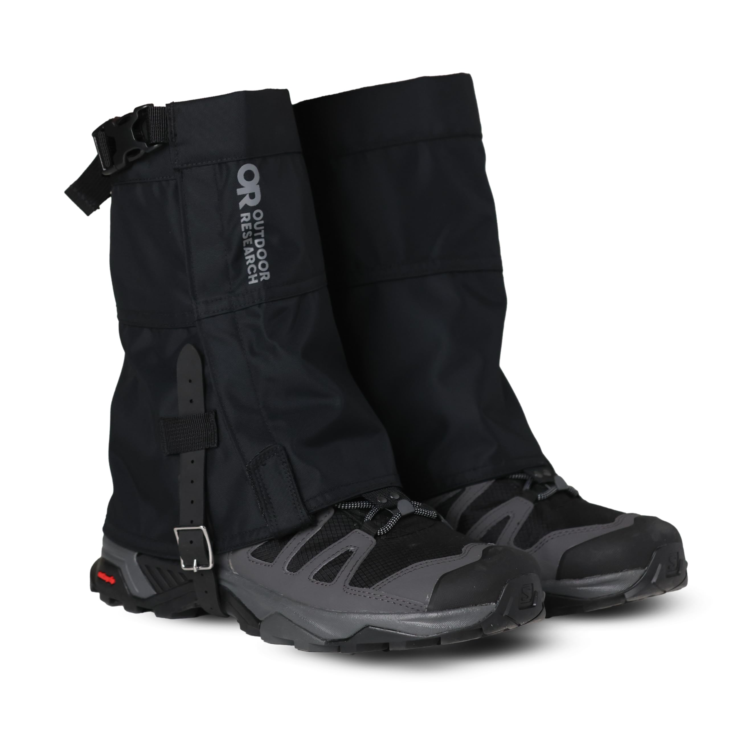 Outdoor Research Rocky Mountain Low Gaiters II on trail protect ankles from debris and moisture