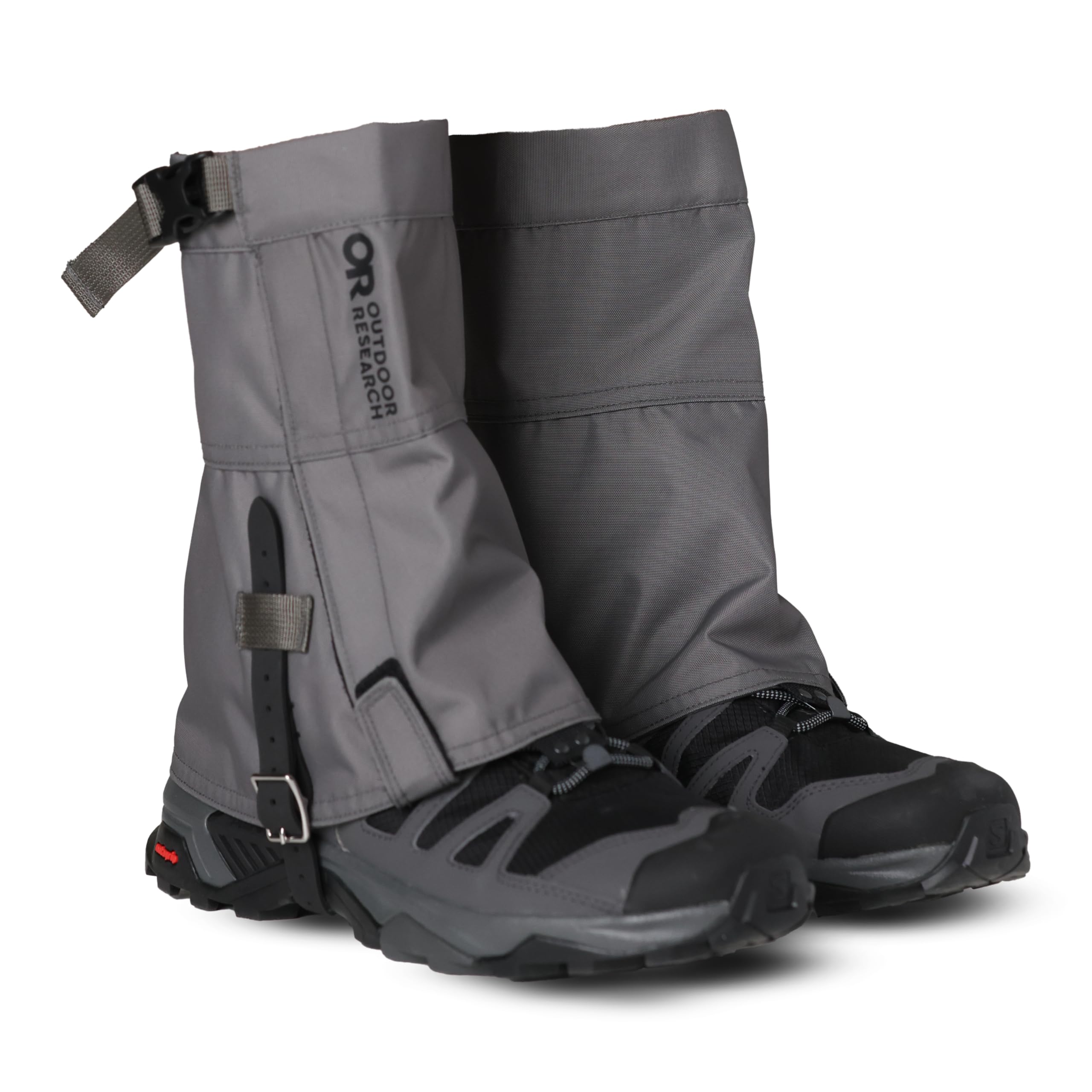 Outdoor Research Rocky Mountain Low Gaiters II protect ankles on rugged trails and keep debris out.