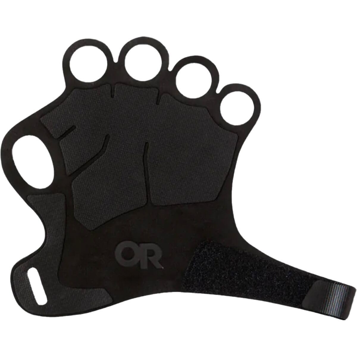 Outdoor Research Splitter II gloves, half-finger focus, enhanced grip for climbing.