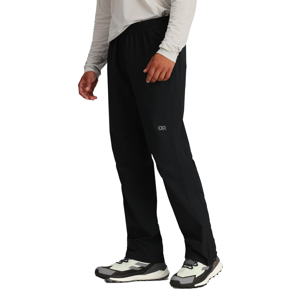 Outdoor Research Stratoburst pants side pocket with secure zipper.