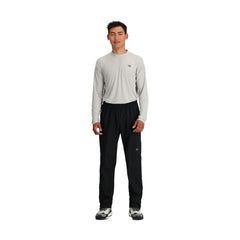 Outdoor Research Stratoburst waistband close-up showing adjustable fit.