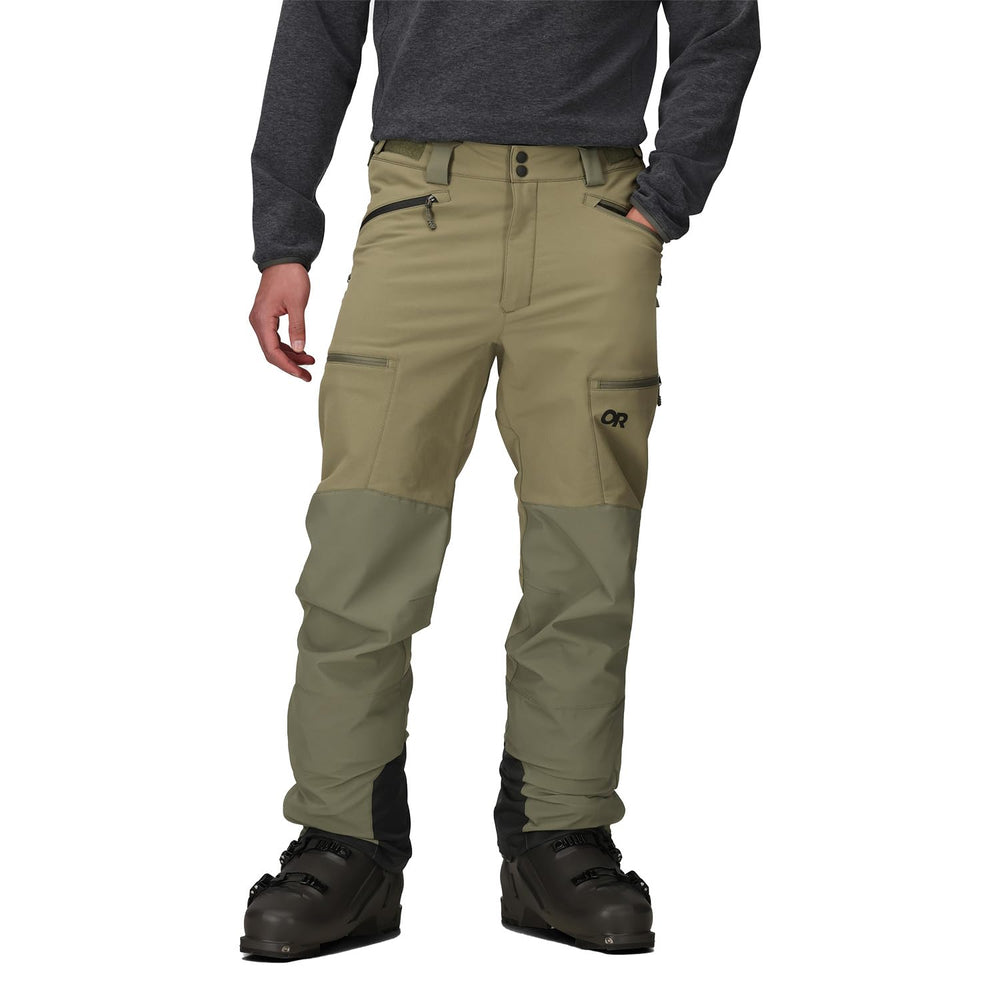 Outdoor Research Trailbreaker Tour Pants front view in Ranger Green for hiking