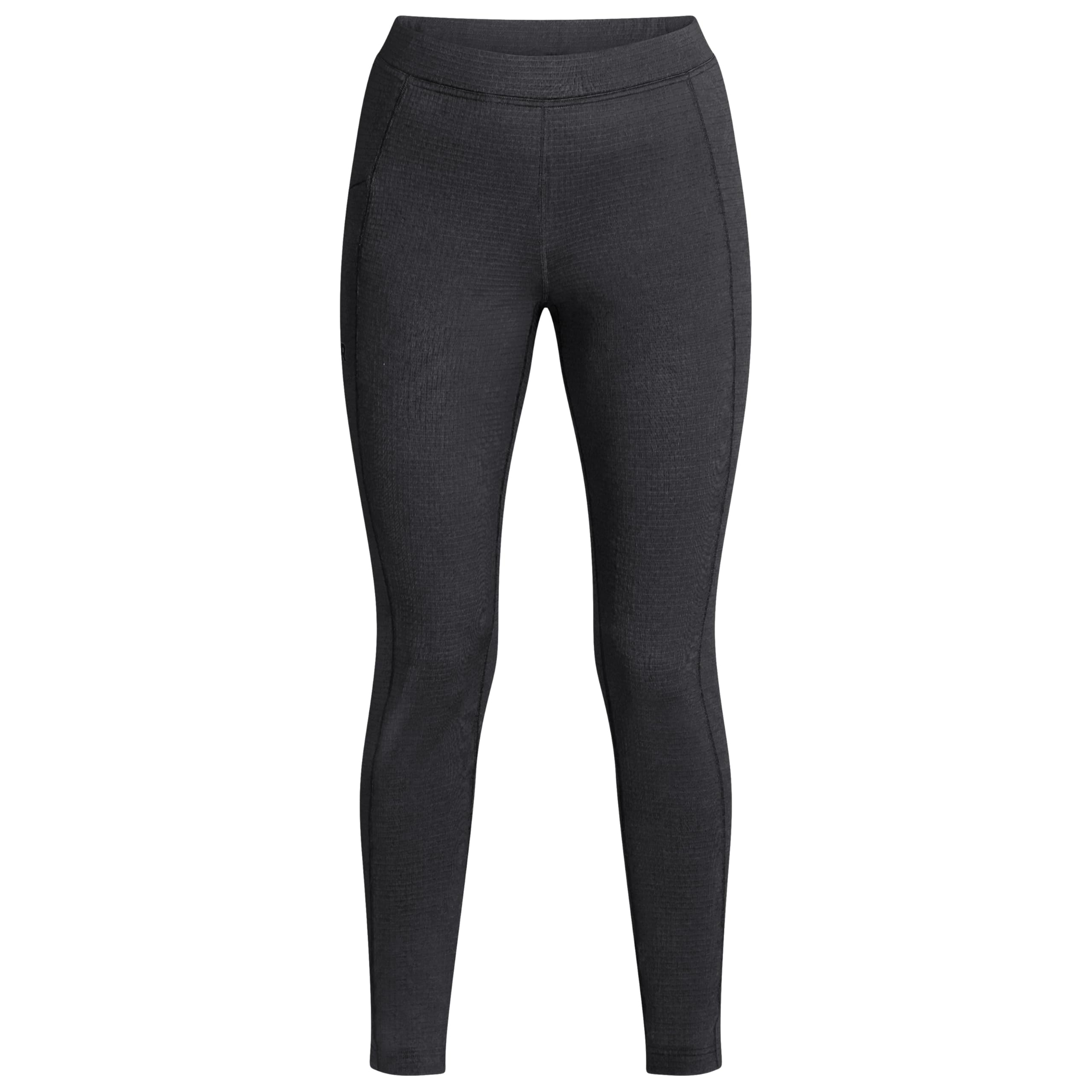 Outdoor Research Vigor Grid Bottoms in black: breathable grid fleece for warm, versatile outdoor wear