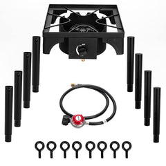 Outdoor Stove Portable Propane Burner delivering 75k BTU for outdoor cooking