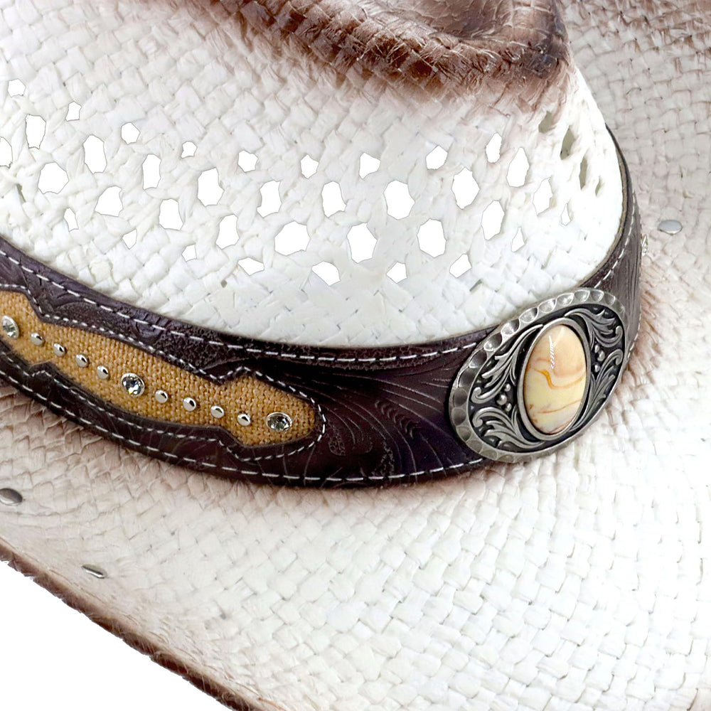 Outdoor-ready straw cowboy hat for men and women