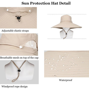 Person wearing sun hat during hiking