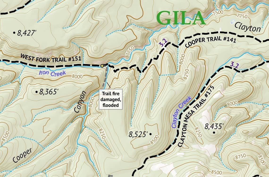 Outdoor Trail Maps Los Alamos map for local terrain awareness