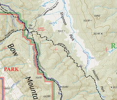 Outdoor Trail Maps Rawah Wilderness map compact fold enables pocket-ready navigation on trails