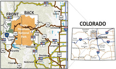 Outdoor Trail Maps Rocky Mountain National Park trail distances aid planning