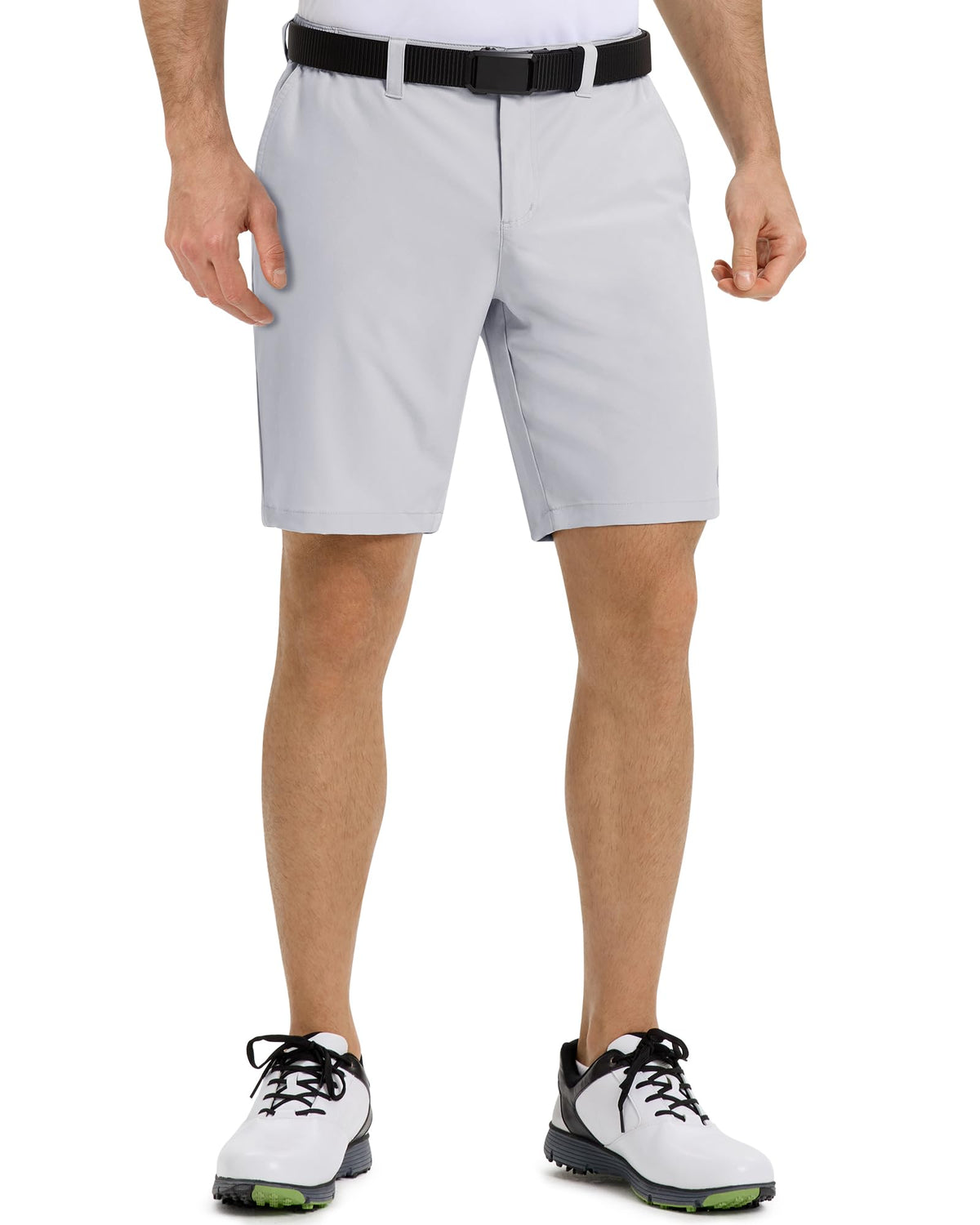 Outdoor Ventures men's golf shorts front view highlights lightweight stretch comfort on the course.
