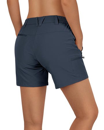 Outdoor Ventures women's hiking shorts 5-inch inseam for mobility and active wear