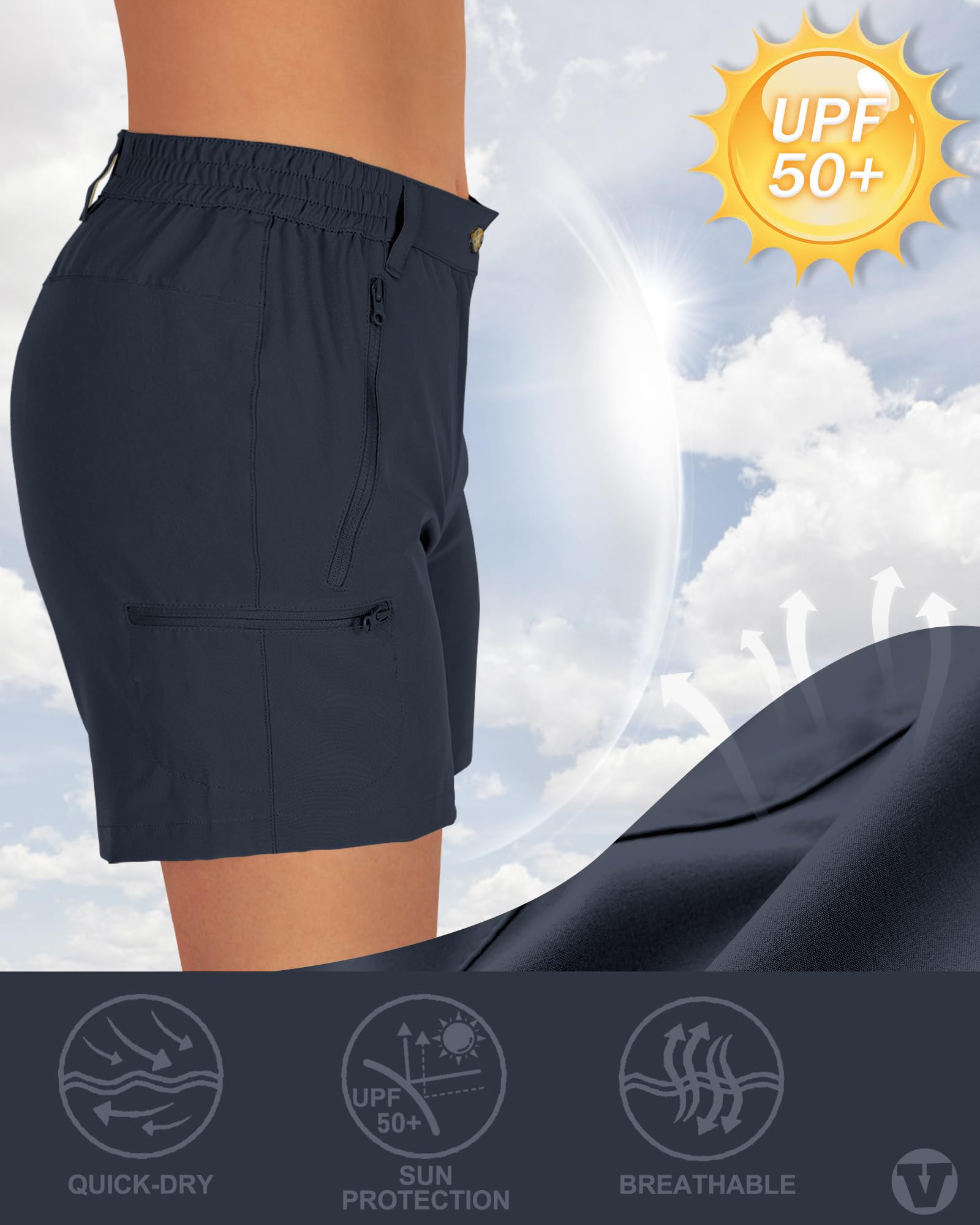 Outdoor Ventures shorts dark grey color in outdoor setting