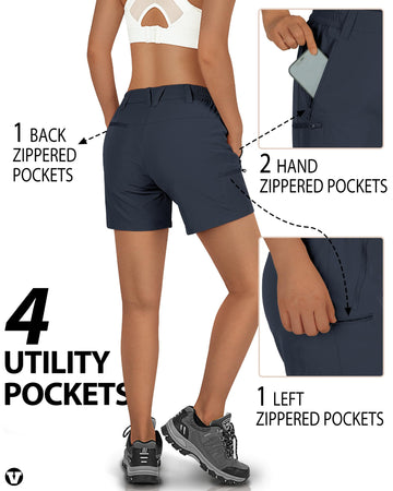 Outdoor Ventures shorts pocket design showing two front pockets and cargo pocket for essentials