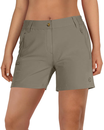 Outdoor Ventures women's hiking shorts stretch for flexible movement on trails