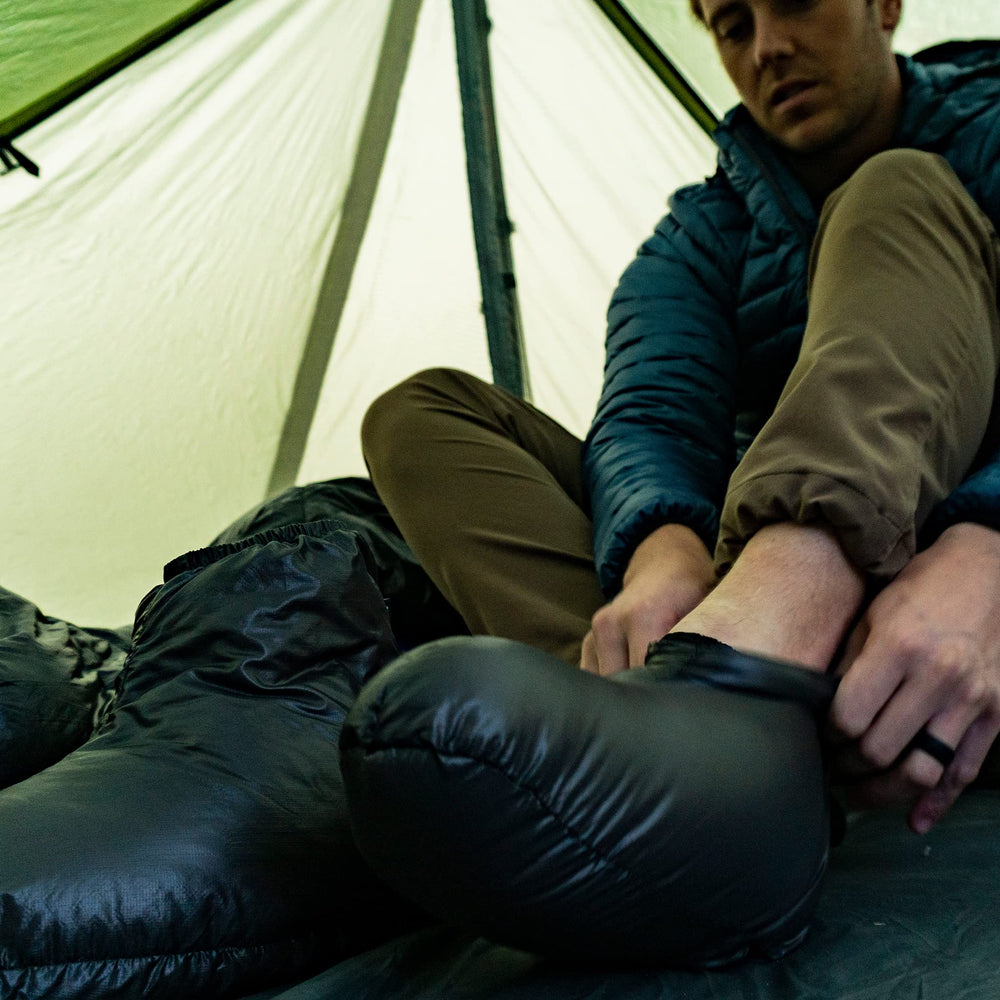 Outdoor Vitals LoftTek Hybrid Booties small packable-use in backpack