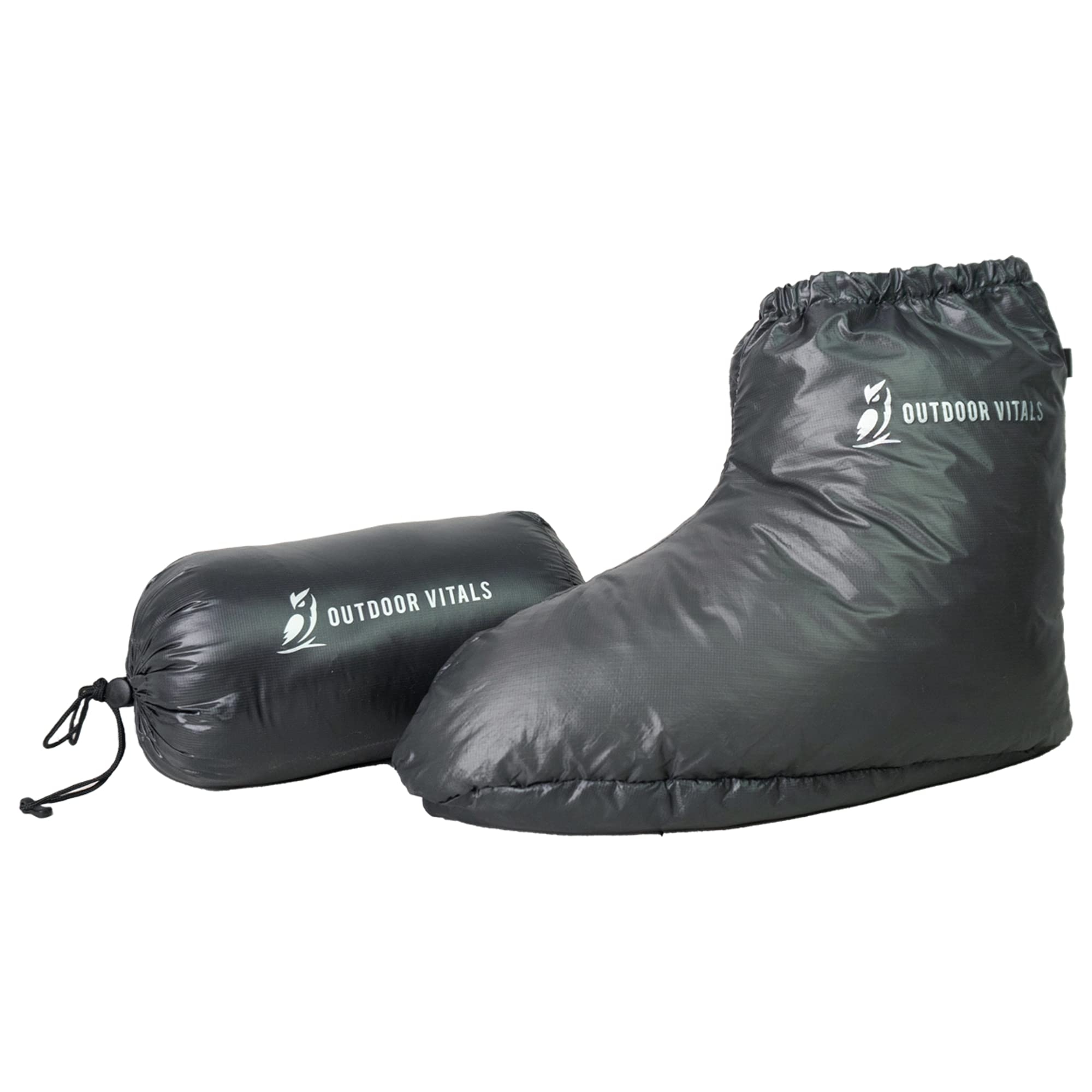 Outdoor Vitals LoftTek Hybrid Booties small top view highlight full-coverage warmth