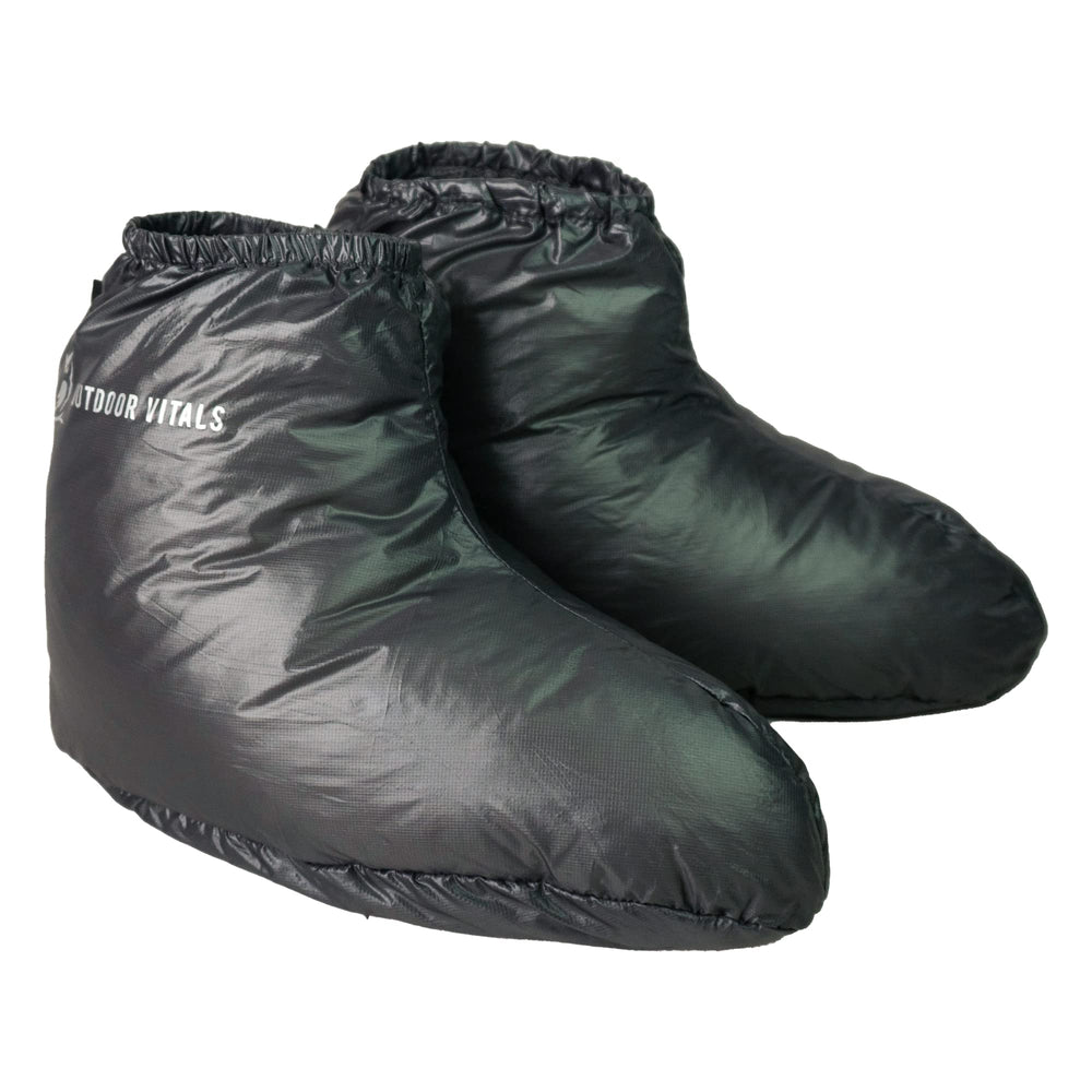 Outdoor Vitals LoftTek Hybrid Booties small wet-scenario test demonstrates insulation