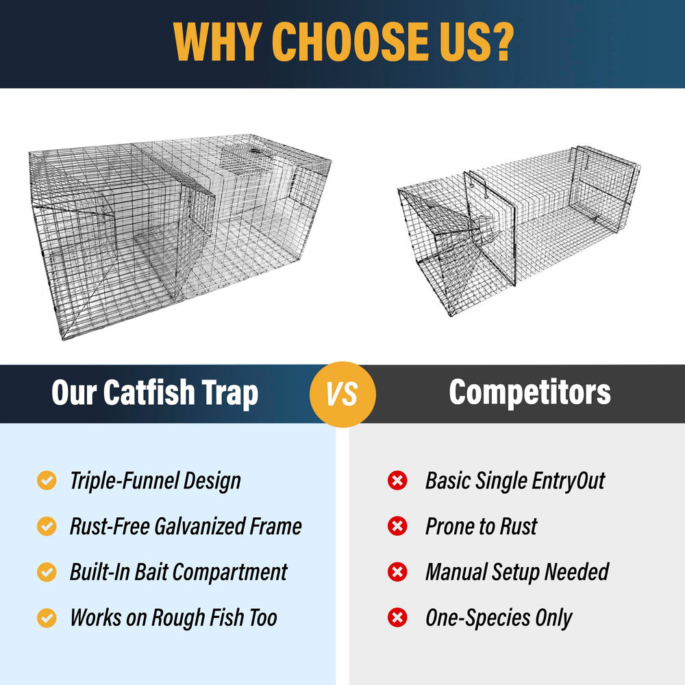 Outdoor Water Solutions Catfish Trap quick to deploy and retrieve.