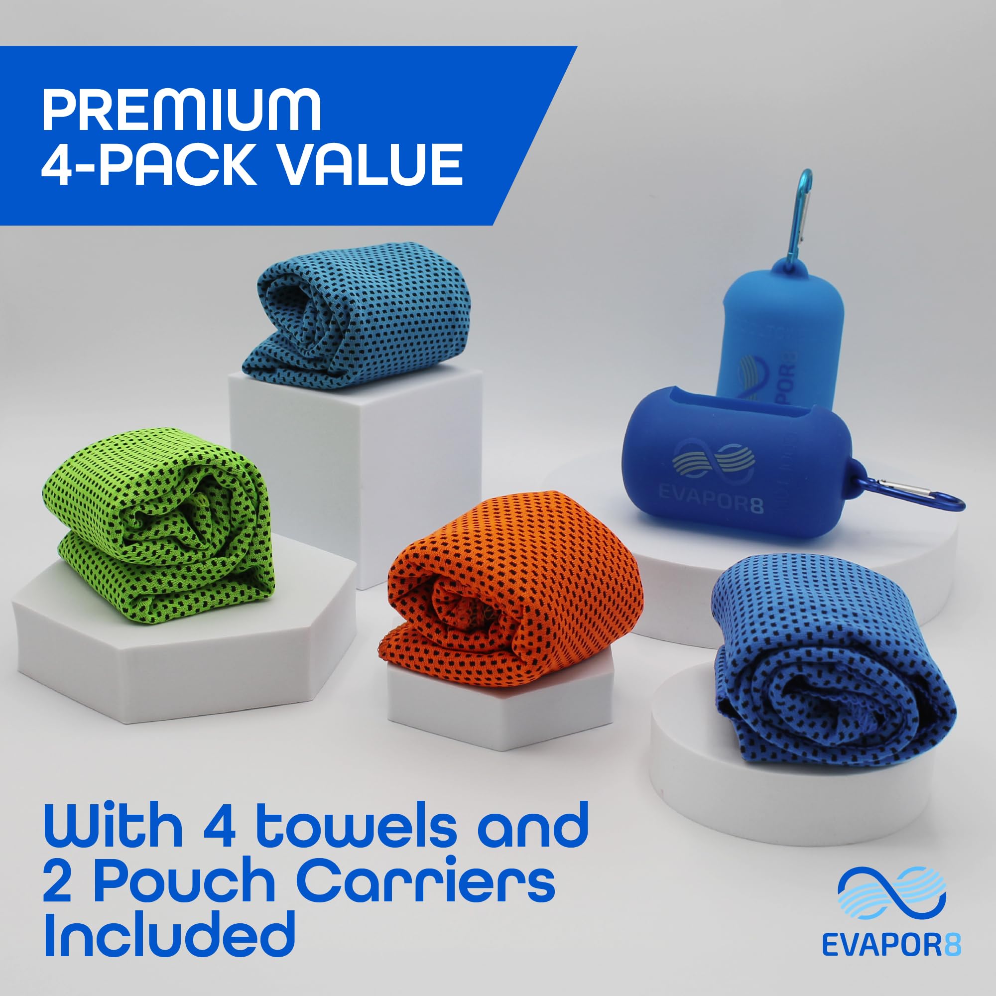 OutdoorHero Evapor8 towel compact storage cases enable on-the-go convenience.