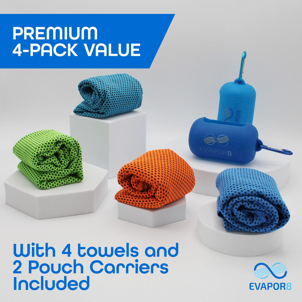 OutdoorHero Evapor8 towel compact storage cases enable on-the-go convenience.