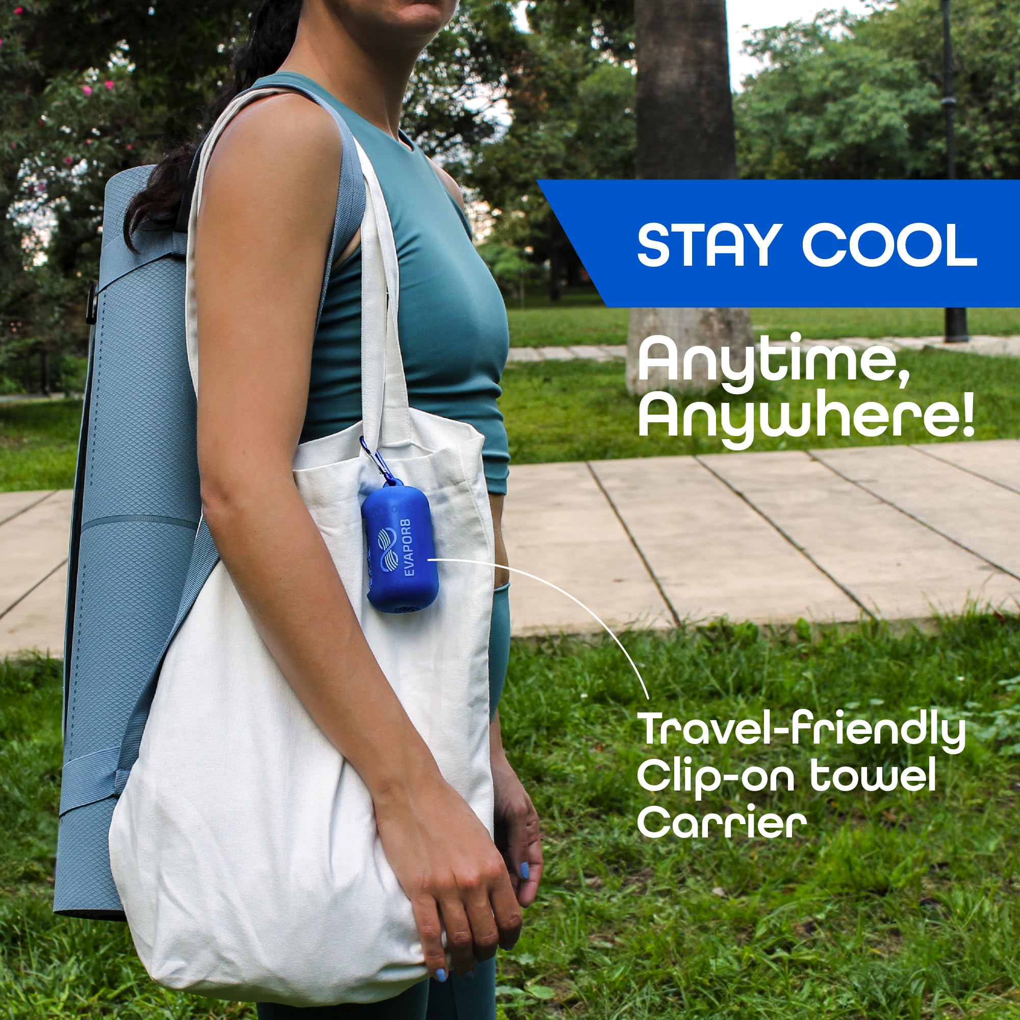 OutdoorHero Evapor8 towel machine washable care makes reuse simple.